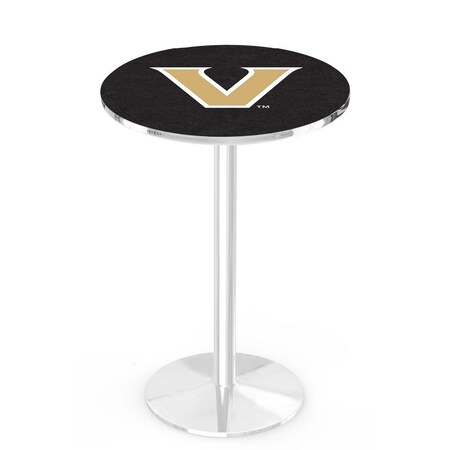 Holland Bar Stool Co 36" Chrome Vanderbilt Pub Table L214C3628Vander